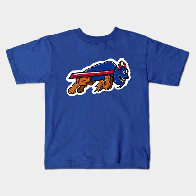 Buffalo Bills Art Kids T-Shirt by Croke Art 🐸